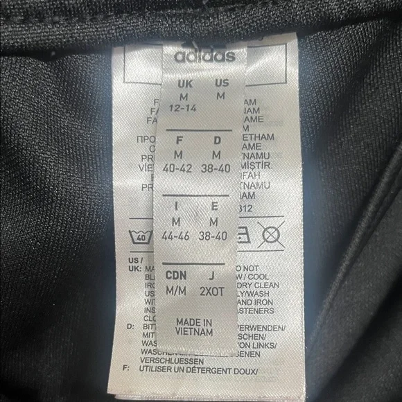 Adidas Women’s Size Medium Black Tracksuit with Pink Stripes - Picture 8 of 13